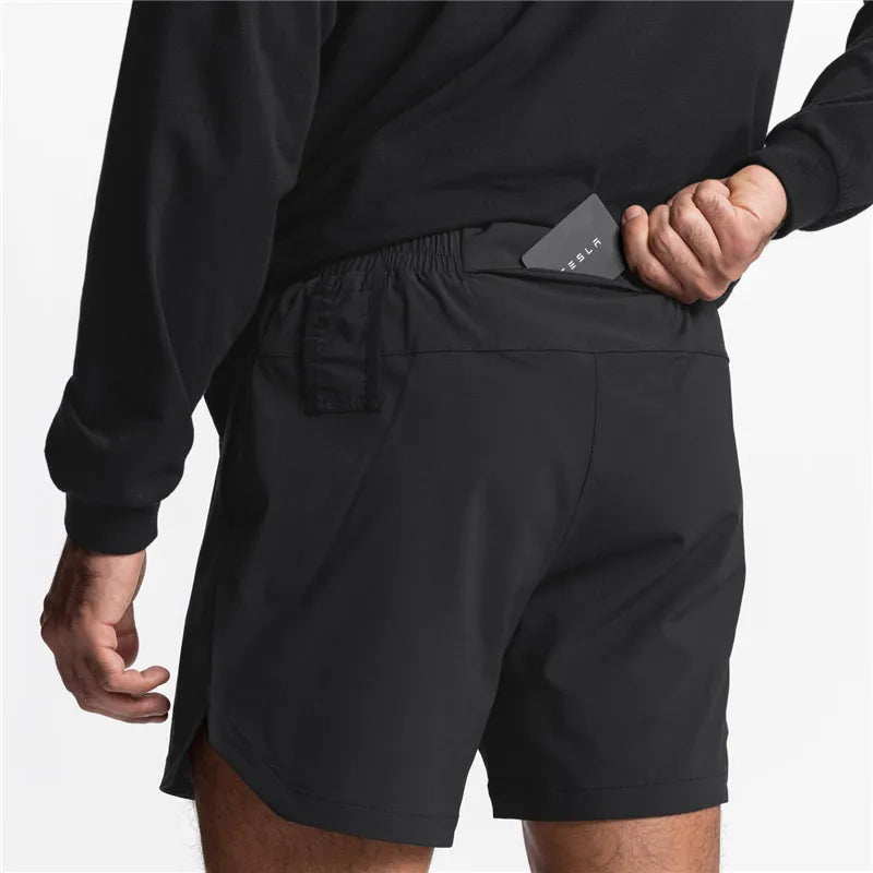 2025 NEW Summer Running Shorts Men Sports Jogging Fitness Shorts Quick Dry Mens Gym Men Shorts Gyms Short Pants For Men