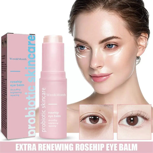 Women Extra Renewing Rosehip Eye Cream For Face Lifting Moisturizing Balm Stick Anti-Puffiness Remove Dark Circle Eye Care 2024