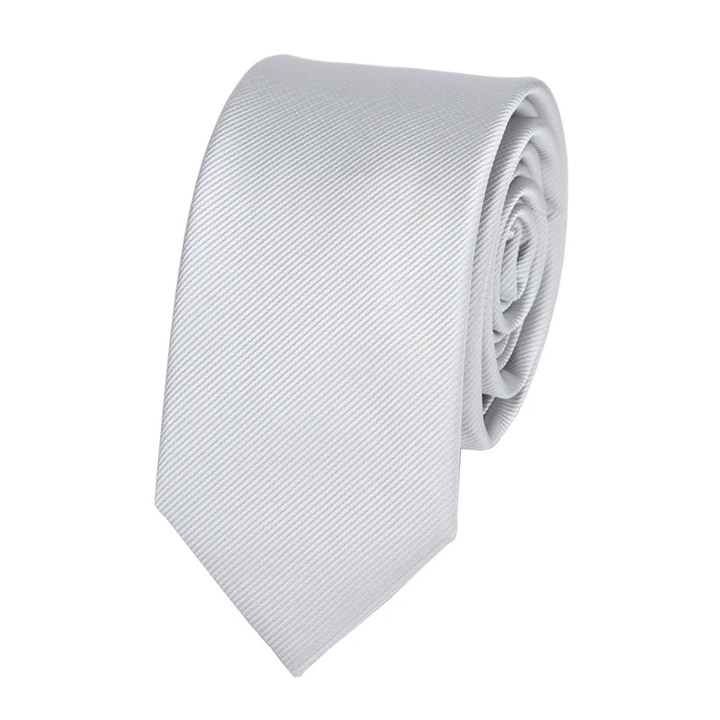 Men's Business Jacquard Slim Tie, British Classic Solid Color Tie,Casual Wedding Accessories