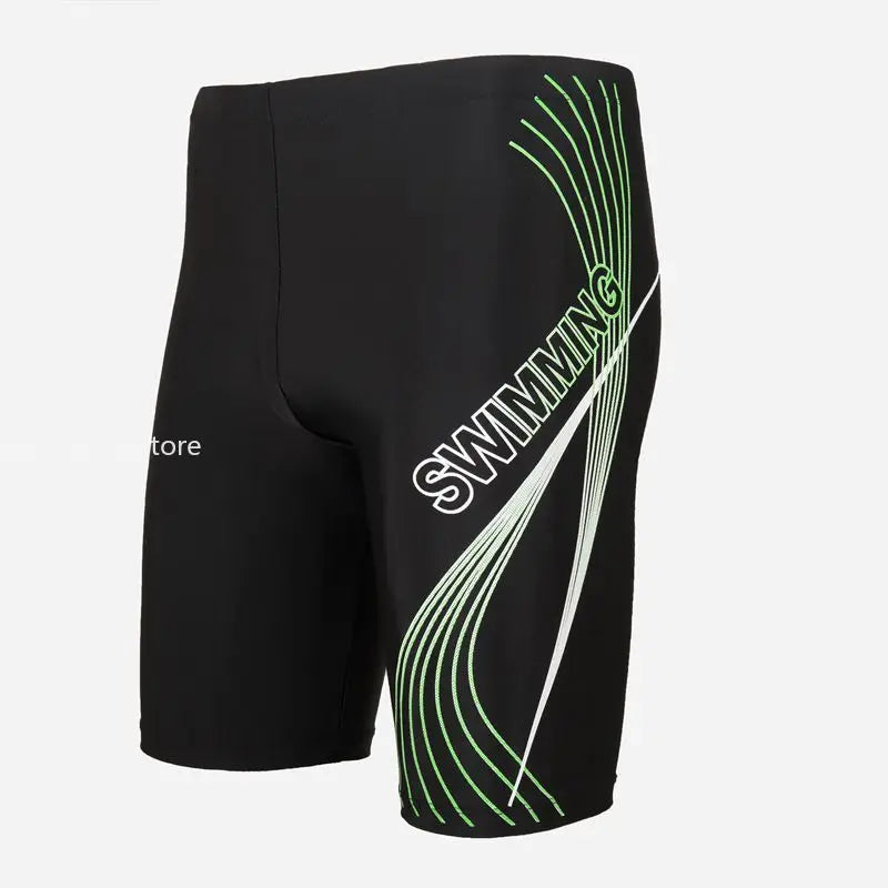 New Swimsuit Mens Swimming Trunks Sexy Swimwear Quick-dry Boxer Shorts Tight Swim Trunks Plus Size Quick Dry Swimming