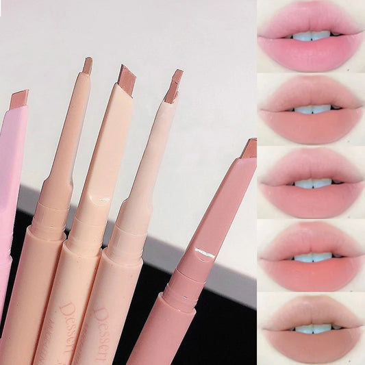 MUGE LEEN Dessert Lip Liner automatically swivel waterproof, long-laswet n wild Perfect Pout Gel Lip Liner | Comes Naturally