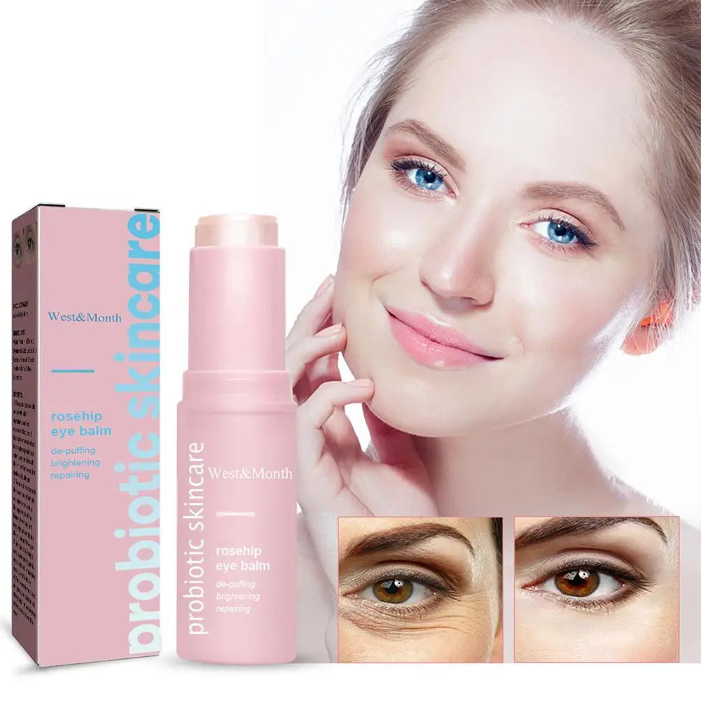 Women Extra Renewing Rosehip Eye Cream For Face Lifting Moisturizing Balm Stick Anti-Puffiness Remove Dark Circle Eye Care 2024