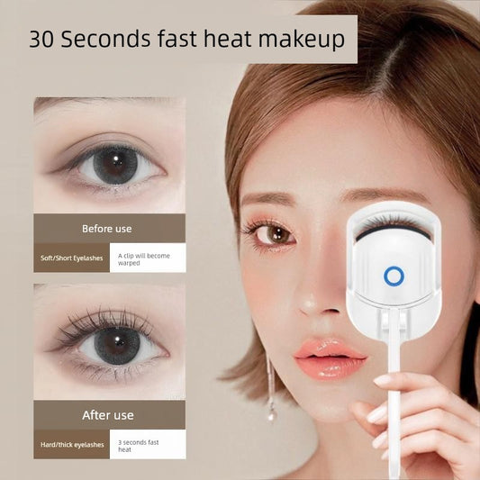 Electric Eyelash Perm Curling Device Electric Heating Eyelash Curler Perm Eyelash Handy Gadget Electric Perm Heating Curly Long Lasting Hair-Styling Wide Angle Clip